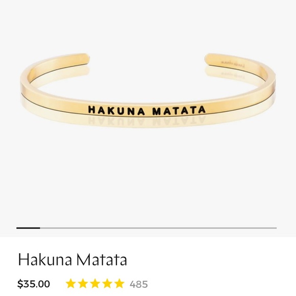 Gold Mantra Band - “Hakuna Matata” bracelet - Picture 5 of 5